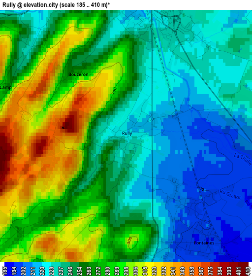 Rully elevation map