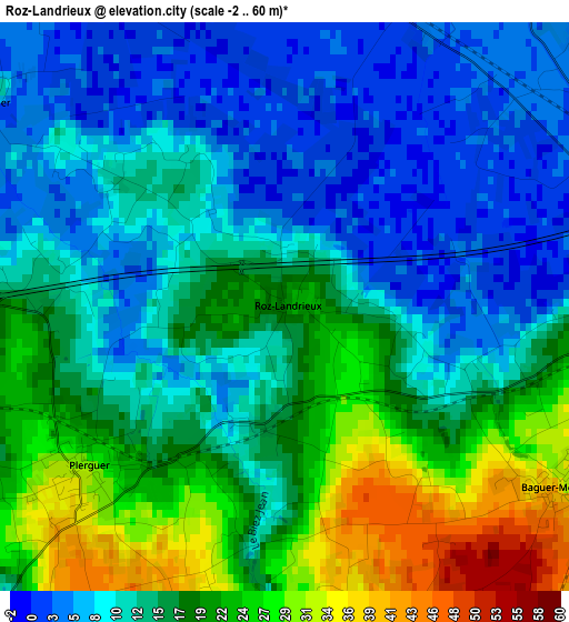 Roz-Landrieux elevation map