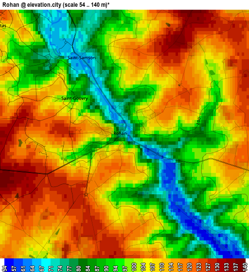 Rohan elevation map