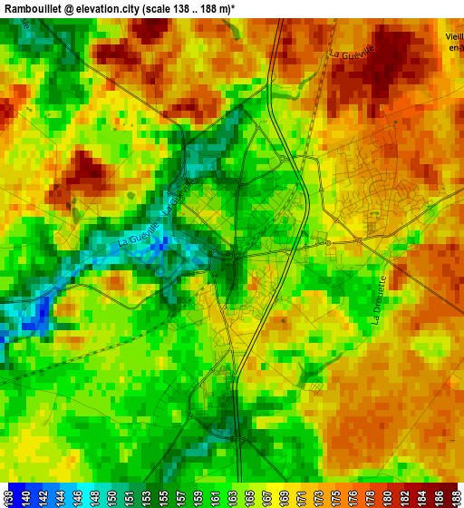 Rambouillet elevation map