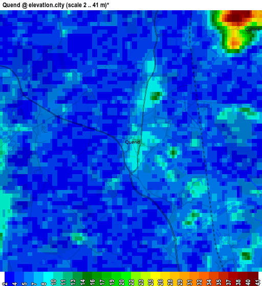 Quend elevation map