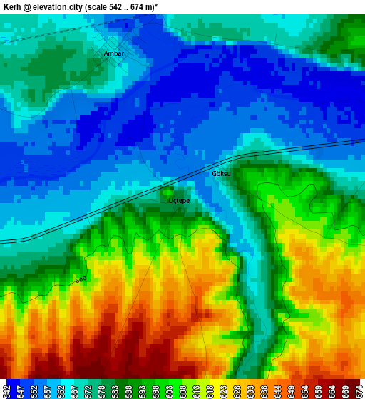 Kerh elevation map