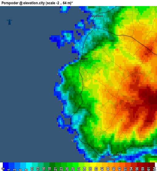 Porspoder elevation map