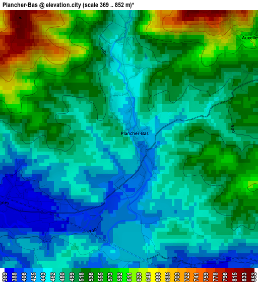 Plancher-Bas elevation map