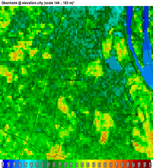 Obenheim elevation map