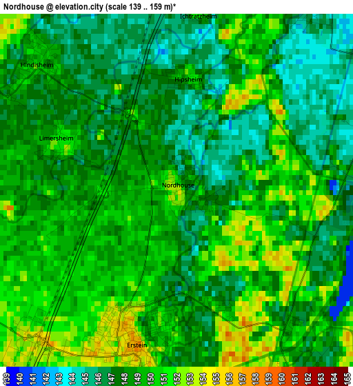 Nordhouse elevation map