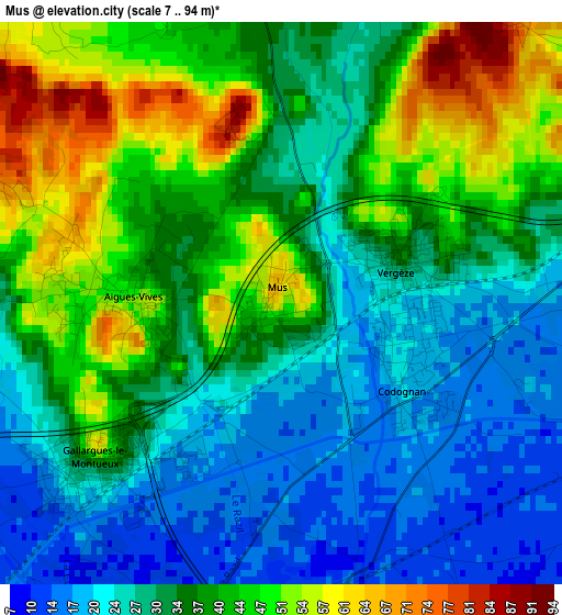 Mus elevation map