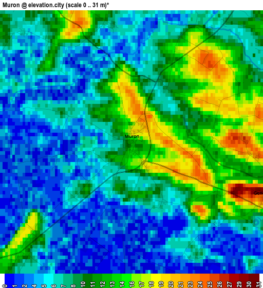 Muron elevation map