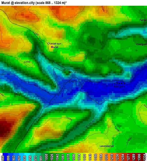 Murat elevation map