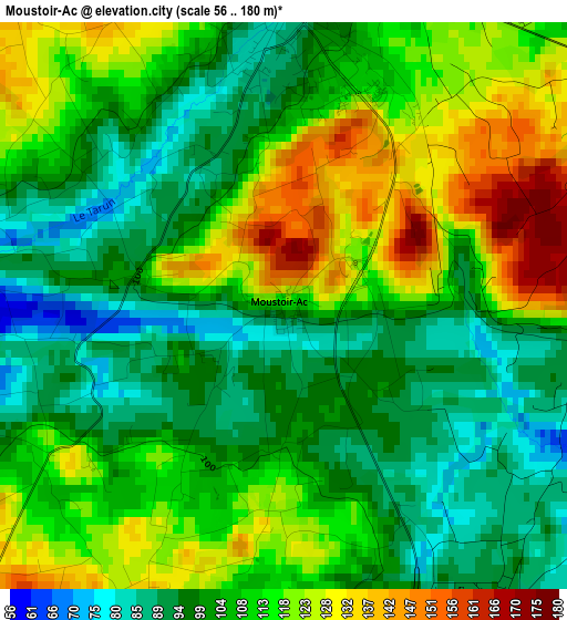 Moustoir-Ac elevation map