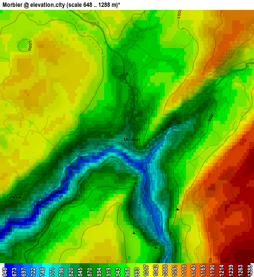 Morbier elevation map