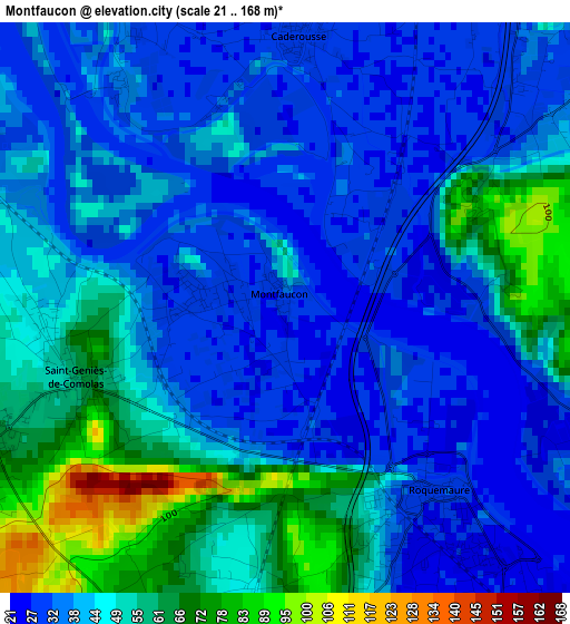 Montfaucon elevation map