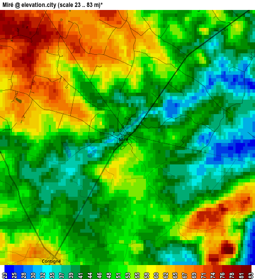 Miré elevation map