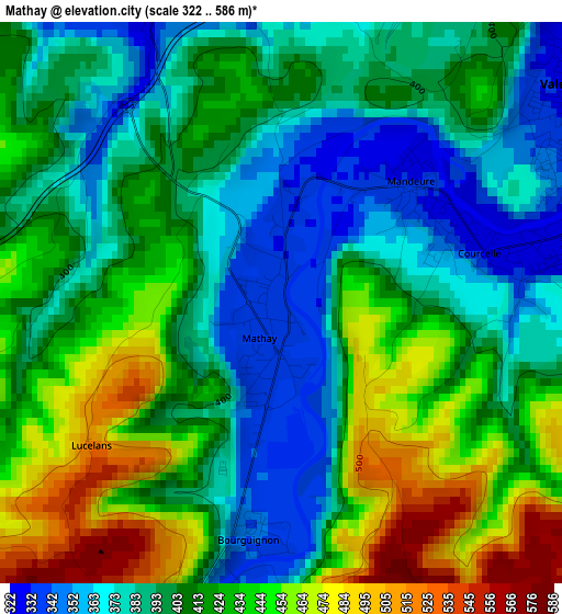 Mathay elevation map