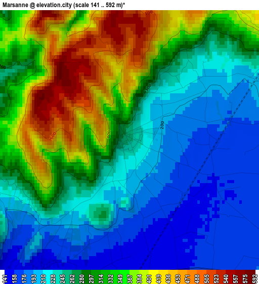 Marsanne elevation map