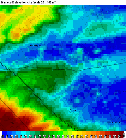 Mametz elevation map