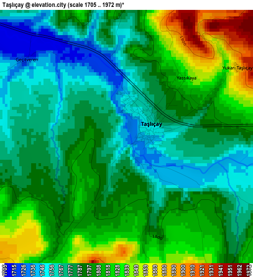 Taşlıçay elevation map