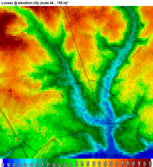 Luceau elevation map