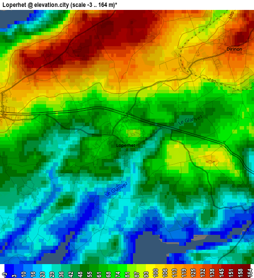 Loperhet elevation map