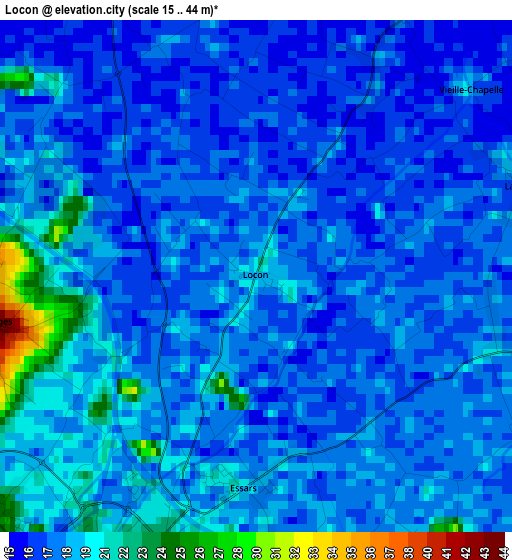 Locon elevation map