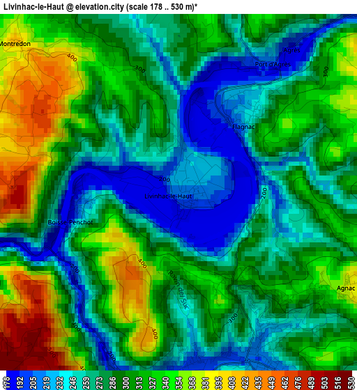 Livinhac-le-Haut elevation map