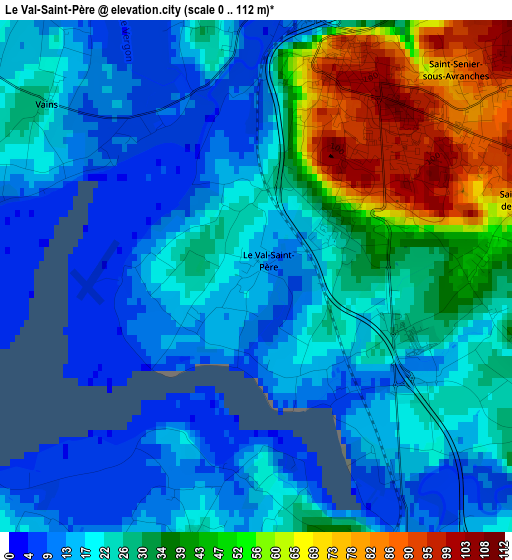 Le Val-Saint-Père elevation map