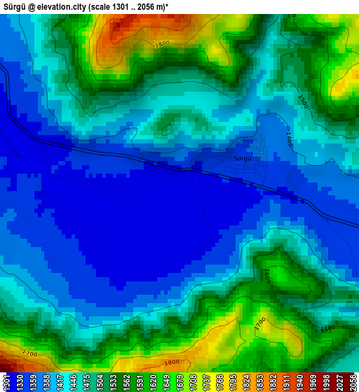 Sürgü elevation map