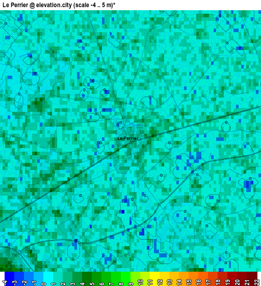 Le Perrier elevation map