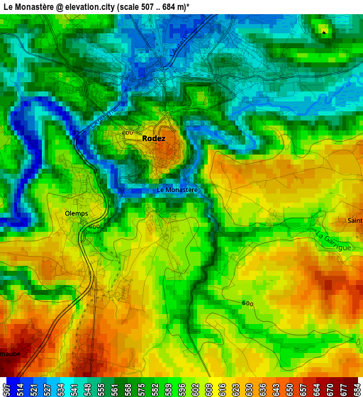 Le Monastère elevation map