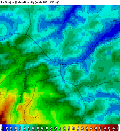 Le Donjon elevation map