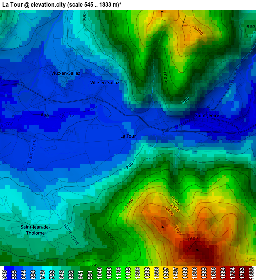 La Tour elevation map