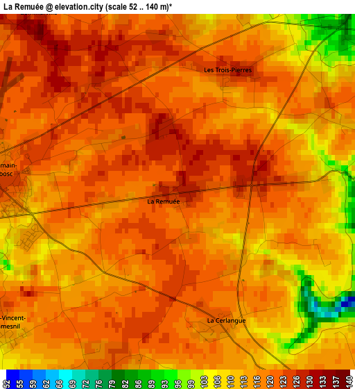 La Remuée elevation map