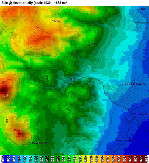 Sille elevation map