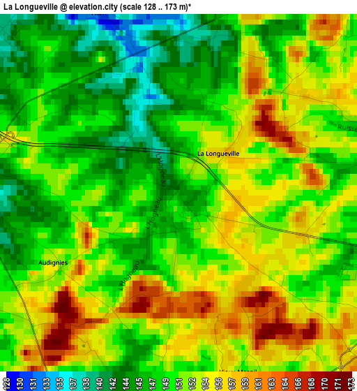 La Longueville elevation map