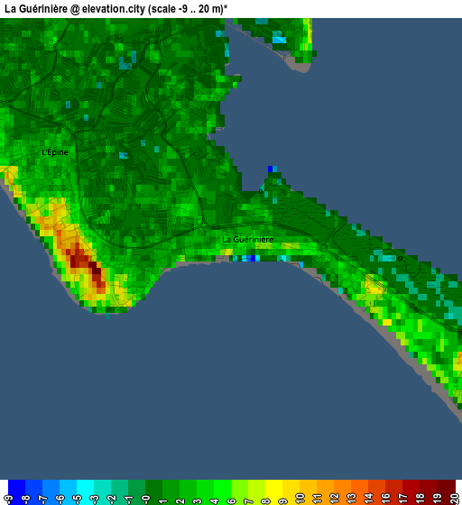 La Guérinière elevation map