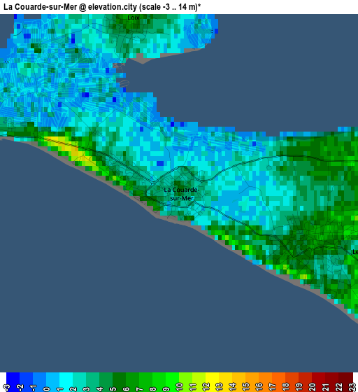 La Couarde-sur-Mer elevation map