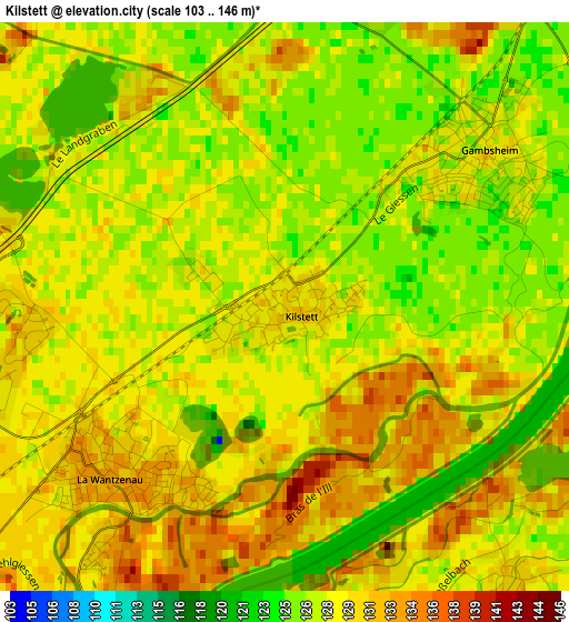 Kilstett elevation map