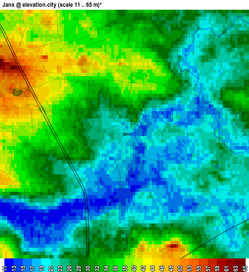 Jans elevation map