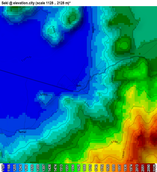 Seki elevation map