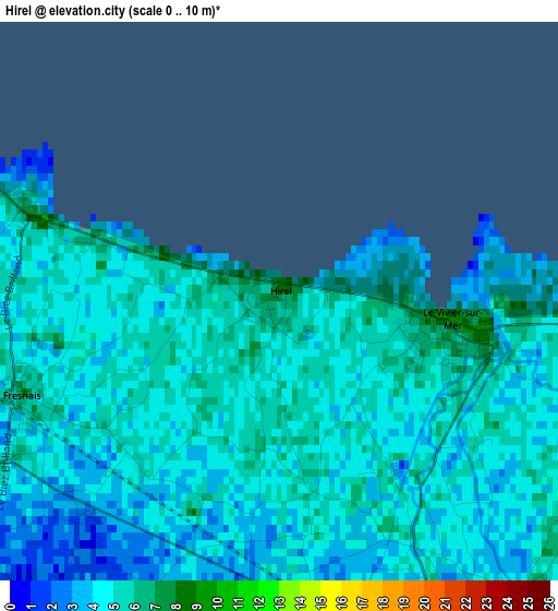 Hirel elevation map