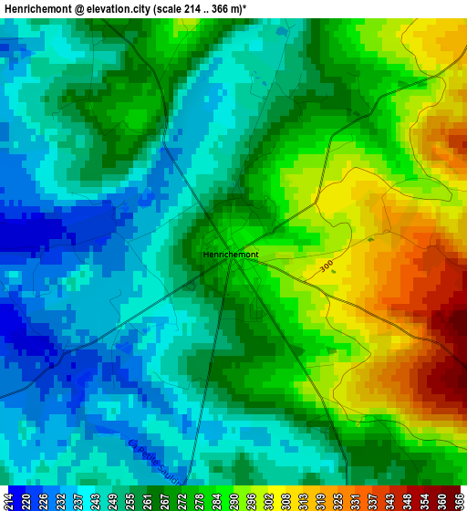 Henrichemont elevation map