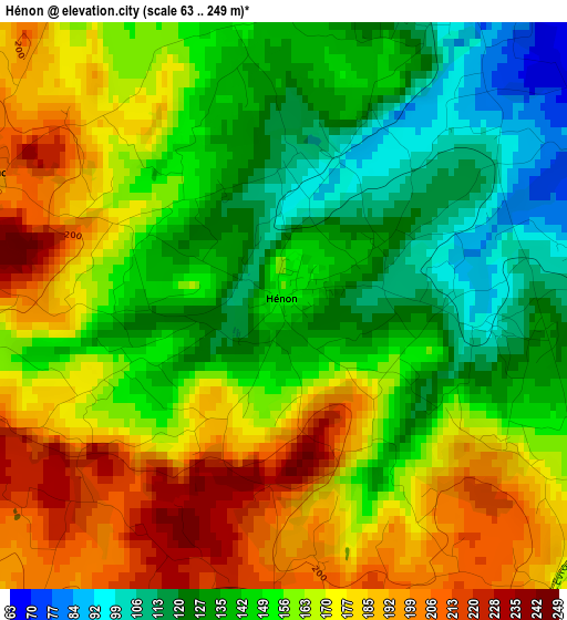 Hénon elevation map