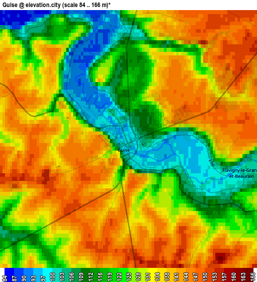 Guise elevation map