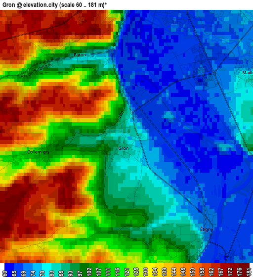 Gron elevation map