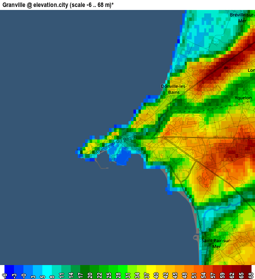 Granville elevation map