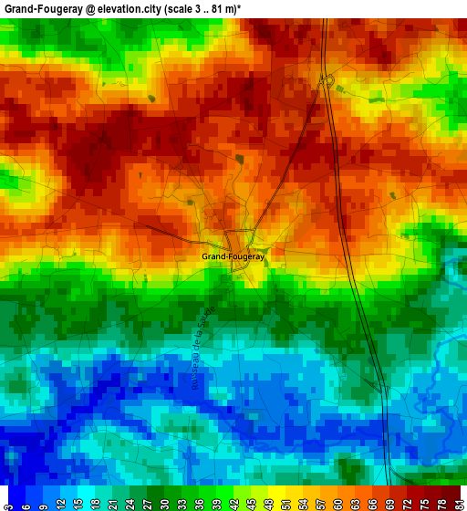 Grand-Fougeray elevation map