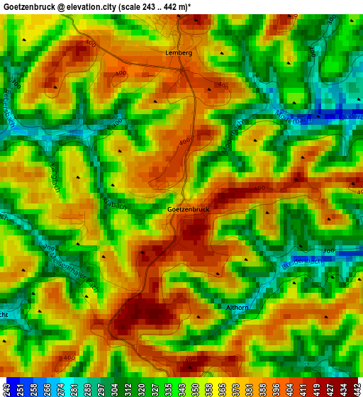 Goetzenbruck elevation map