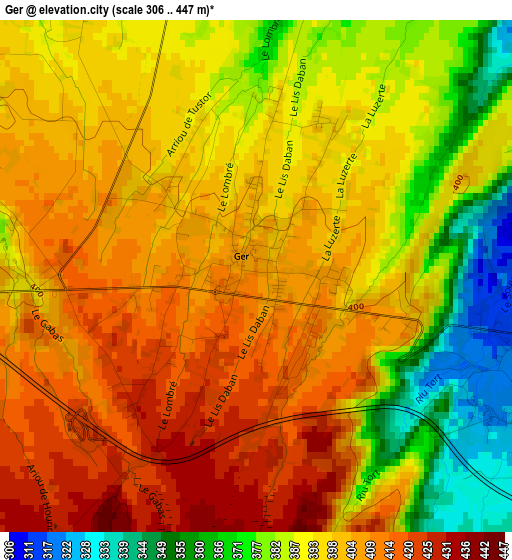 Ger elevation map