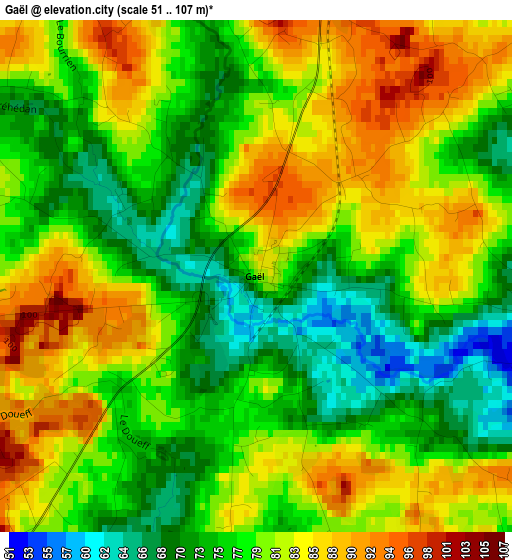 Gaël elevation map