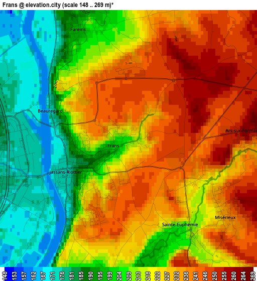 Frans elevation map